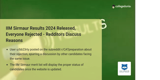 IIM Sirmaur Results 2024 Released, Everyone Rejected - Redditors Discuss Reasons